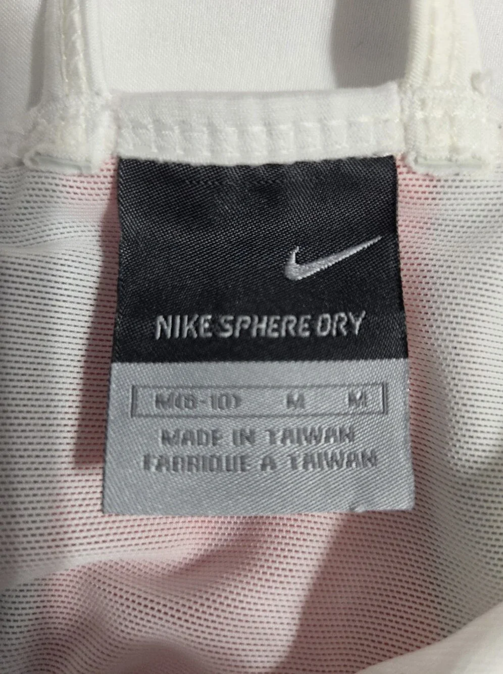 Nike Light Gray/silver Dri-fit Mesh-Panel Athletic Tank Reflective Top. Sz M
